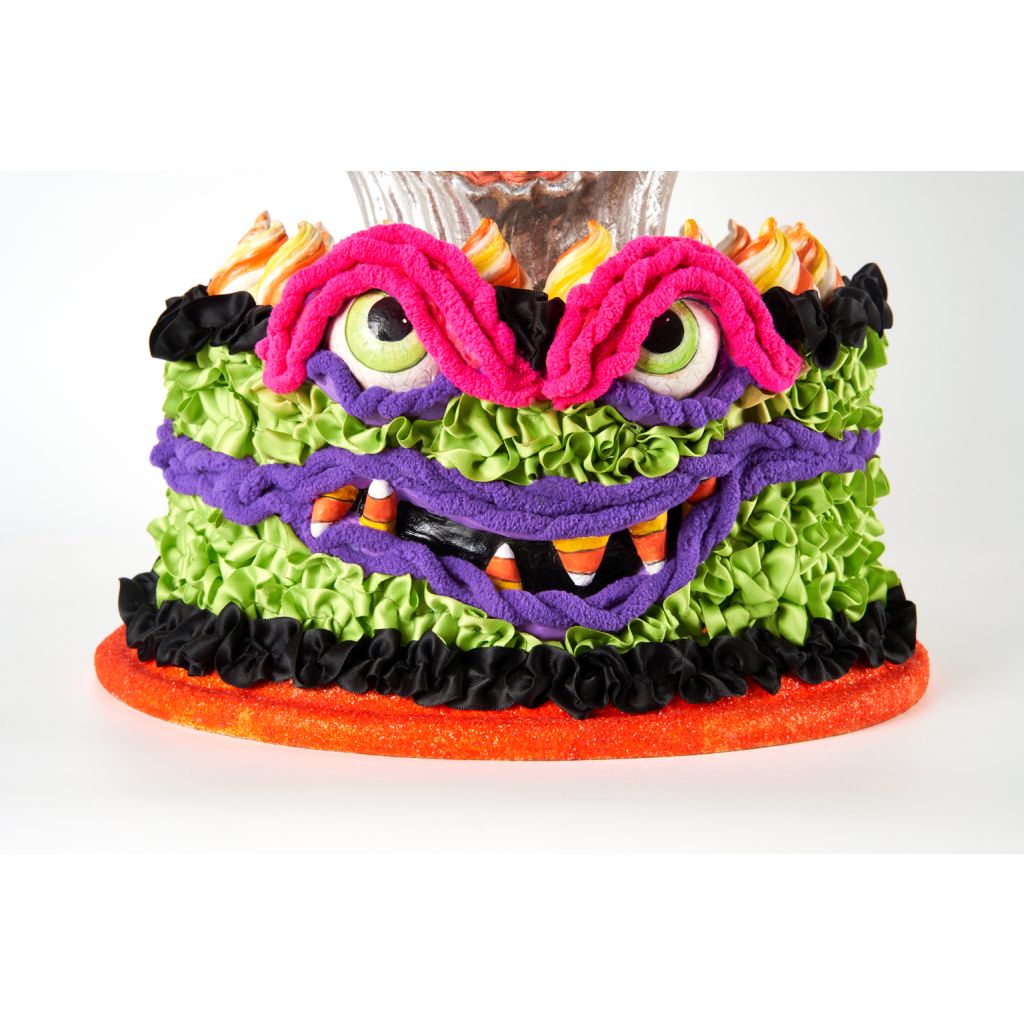 Katherine's Collection 2022 Creepy Confections Cake Plate, 14"x14"x16" Resin