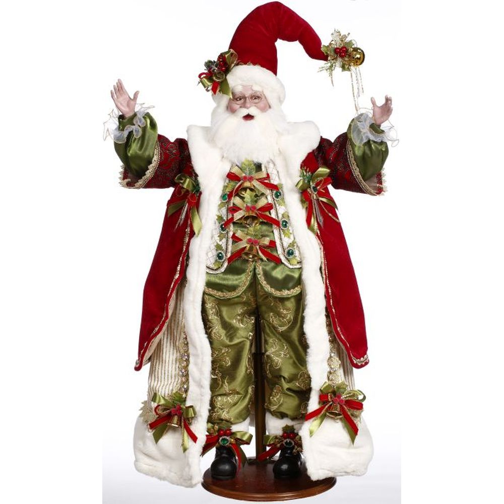 Mark Roberts Christmas 2023 Holly And Ivy Santa Figurine - 38 Inches