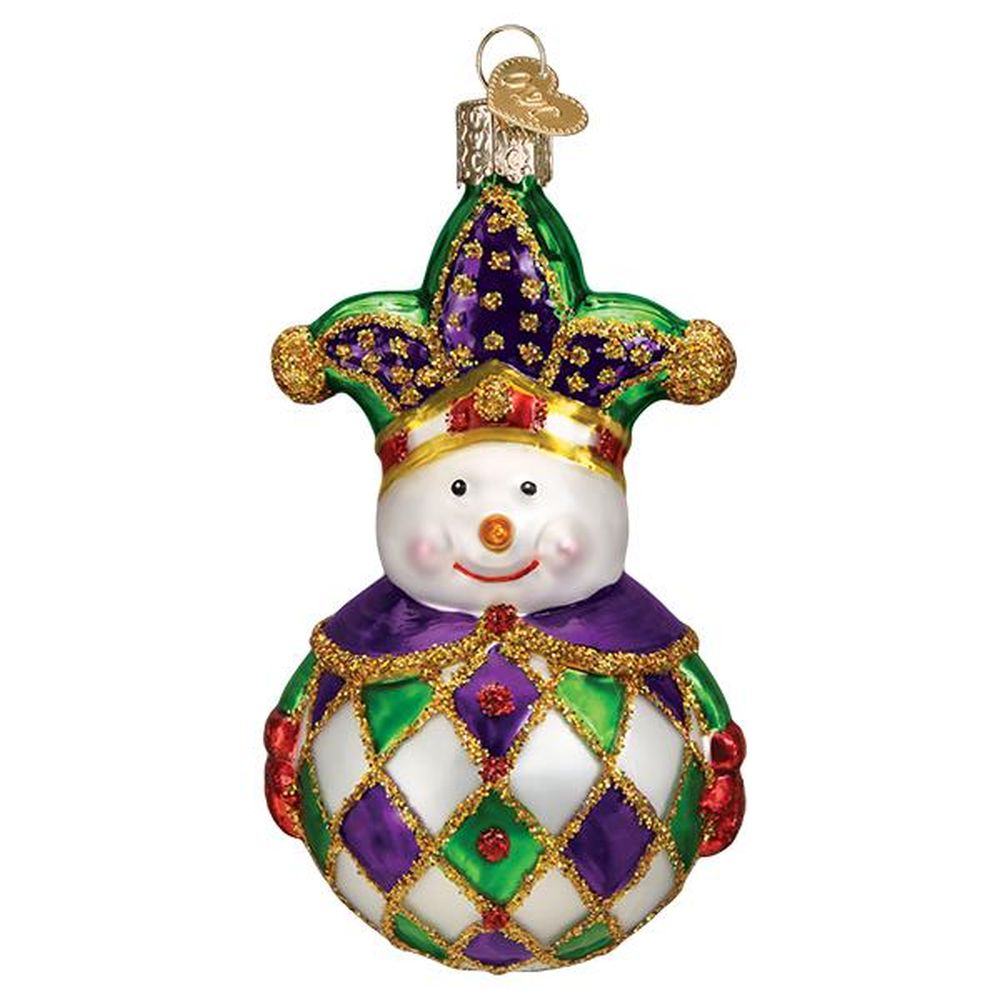 Old World Christmas Harlequin Snowman Ornament