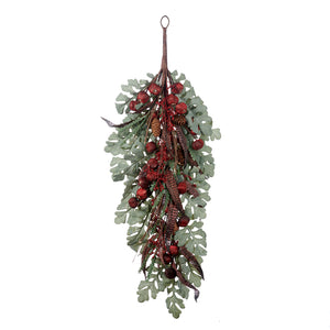 Goodwill Leaf/Berry/Pinecone Teardrop Red/Brown/Green 85Cm