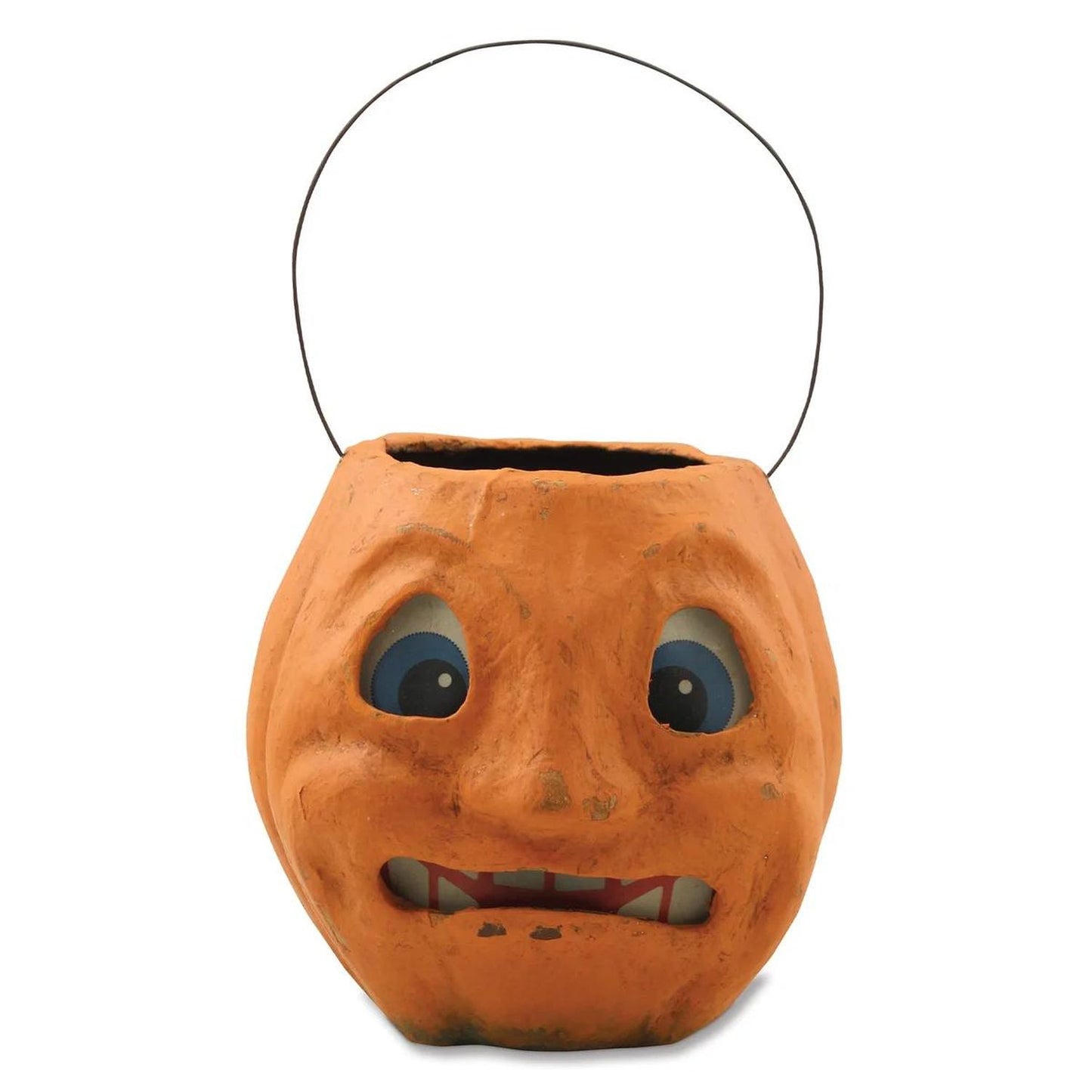 Bethany Lowe Scary Vintage Pumpkin Bucket Medium