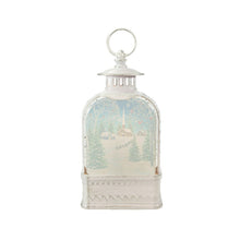 Load image into Gallery viewer, Kurt Adler 9.5&quot; Battery Operated LED Santa White Water Lantern