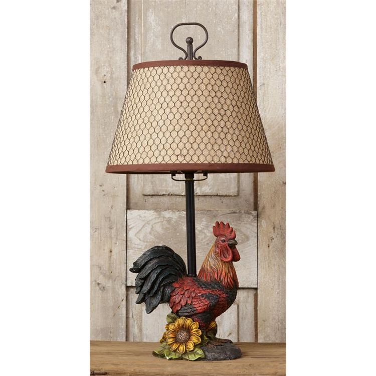 Your Heart's Delight Electric Light - Rooster Table Lamp
