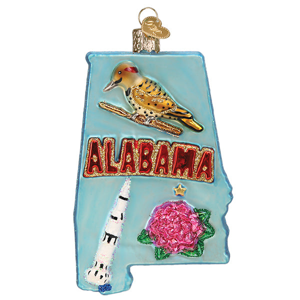Old World Christmas State of Alabama Ornament
