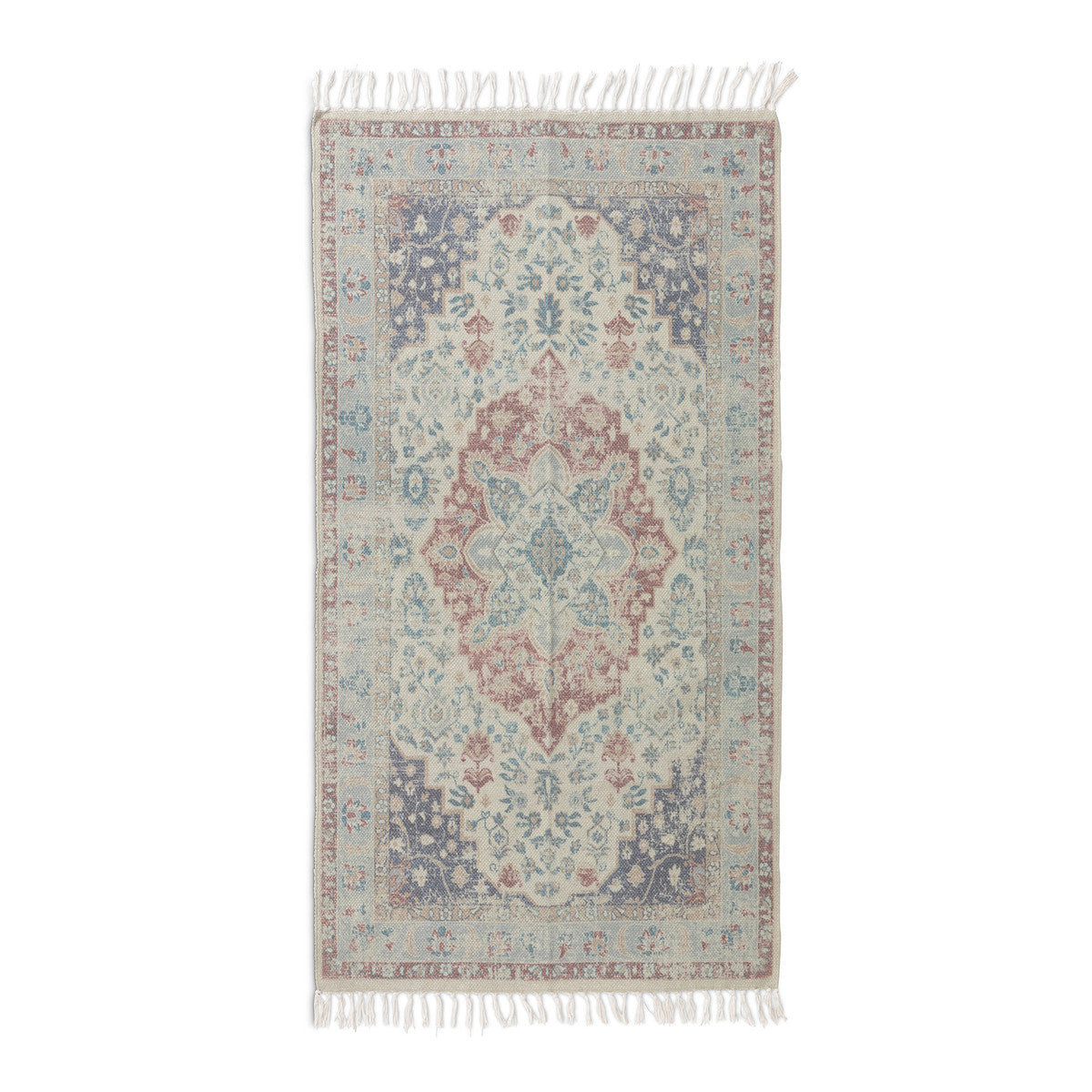 Park Hill Collection Cotton Printed Rug, Nutmeg, 3' X 5'