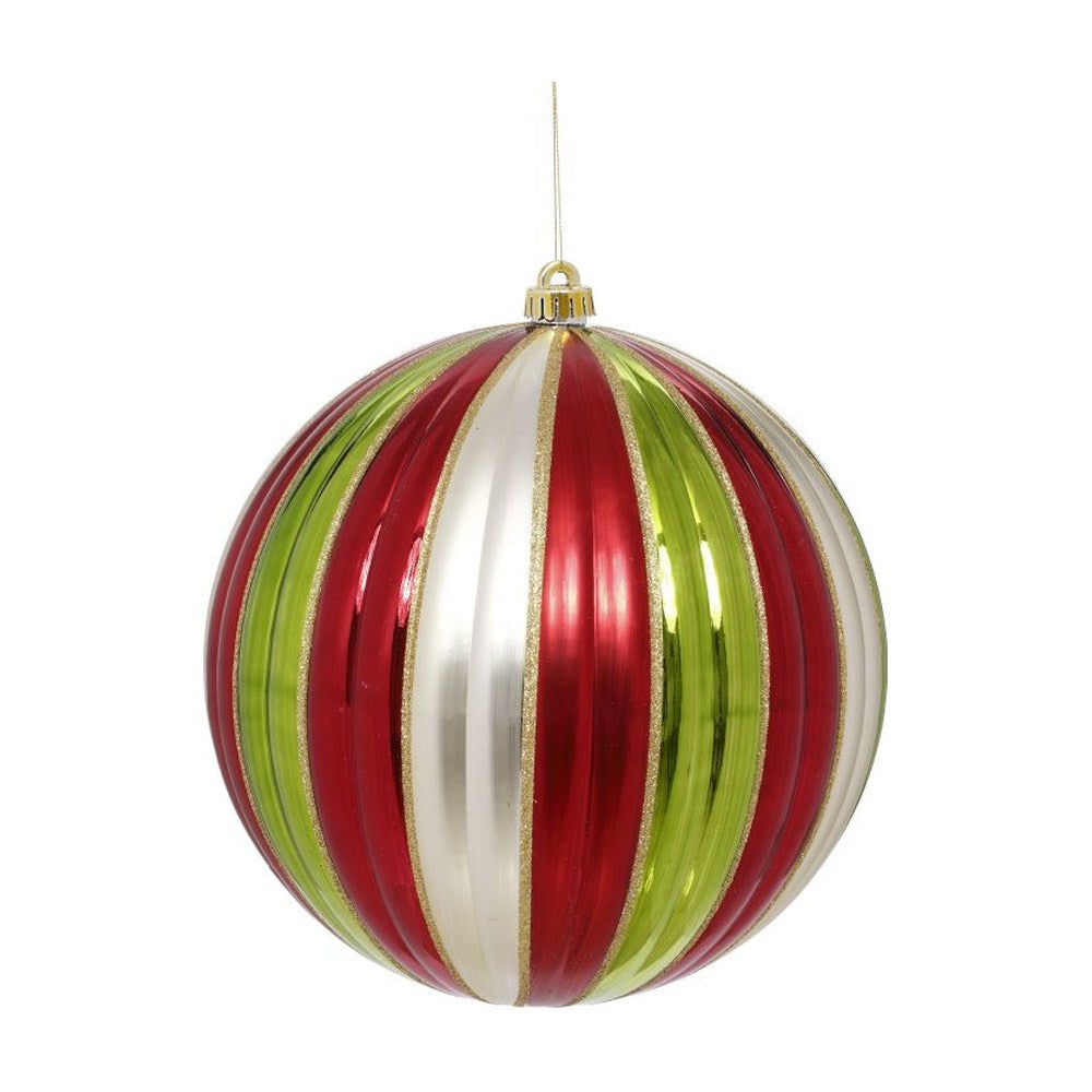 Mark Roberts Christmas 2020 Christmas Joy Ball Ornament, 12.5 inches, Red/Green