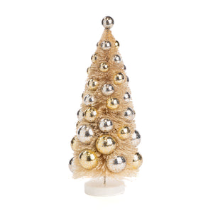 Goodwill Sisal Christmas Ball Tree Two-tone Cream/Champagne 33Cm