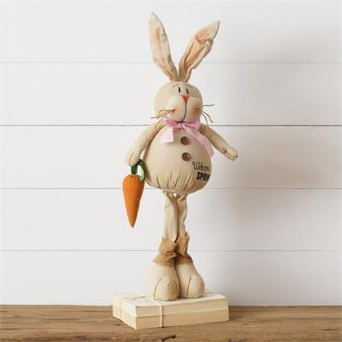 Your Heart's Delight Cheeky Standing Bunny Décor - Welcome Spring, Ivory