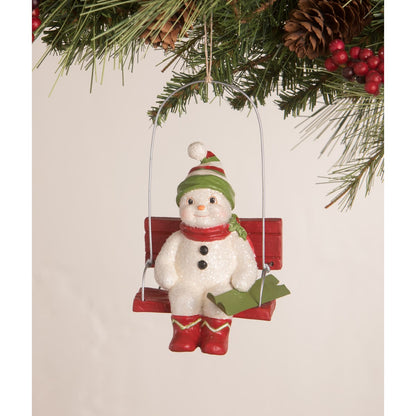 Bethany Lowe Cheerful Snowman Ornament Assortment Of 3