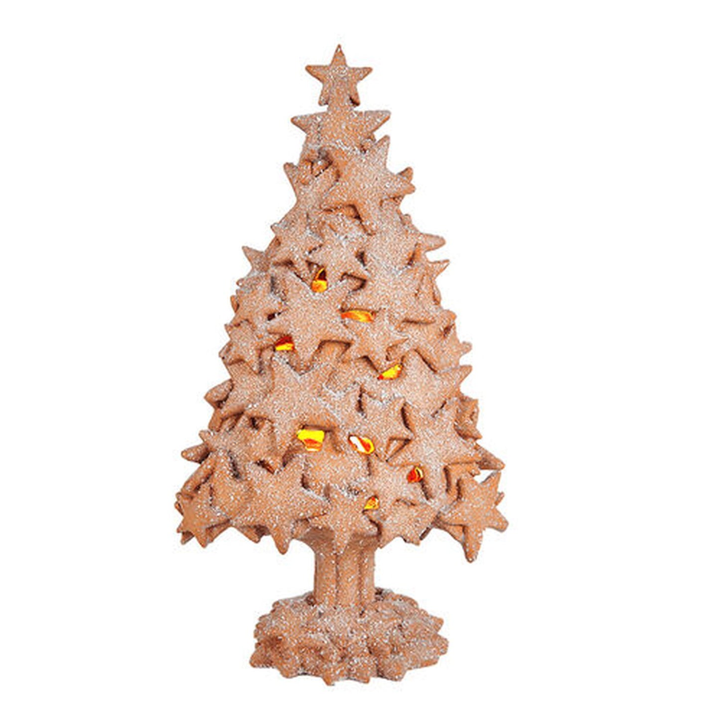 December Diamonds Gingerbread Village Gingerbread Star Led Tree Figurine