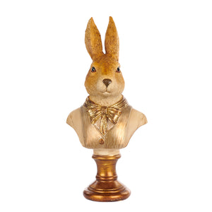 Goodwill Gentleman Rabbit Bust Two-tone Cream/Brown 31Cm