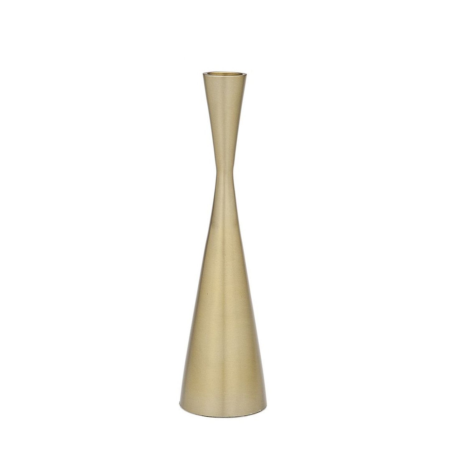 Godinger Hourglass Candlestick Gold 7.5"