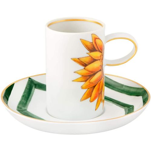 Vista Alegre Amazonia Coffee Cup And Saucer, Set Of 4