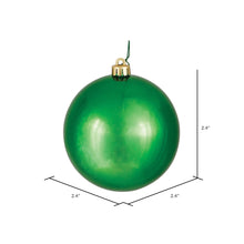 Load image into Gallery viewer, Vickerman 2.4&quot; Green Shiny Finish Ball Ornament, 24 Per Bag