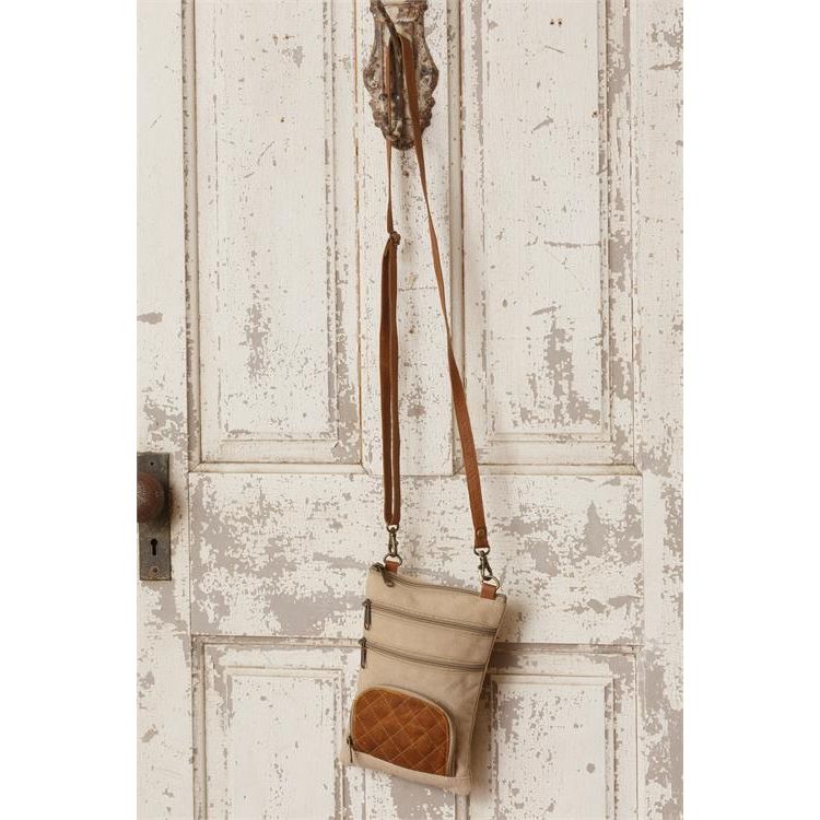 Your Heart's Delight Crossbody Bag - Leather Accents