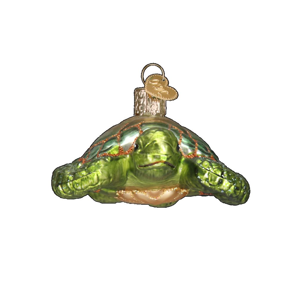 Old World Christmas Green Sea Turtle Ornament