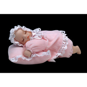 Musicbox Kingdom 7.9" Baby Girl Cushion Plays The Melody “Mozart’S Lullaby”