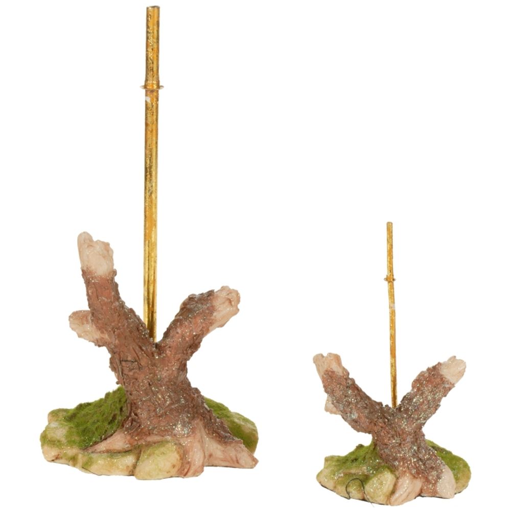 Mark Roberts Spring 2019 Wood & Grass Stand, Large, 12 inches