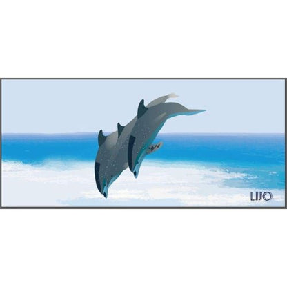 Lijo Oversized Dolphin Microfiber Beach Towel & Travel Bag