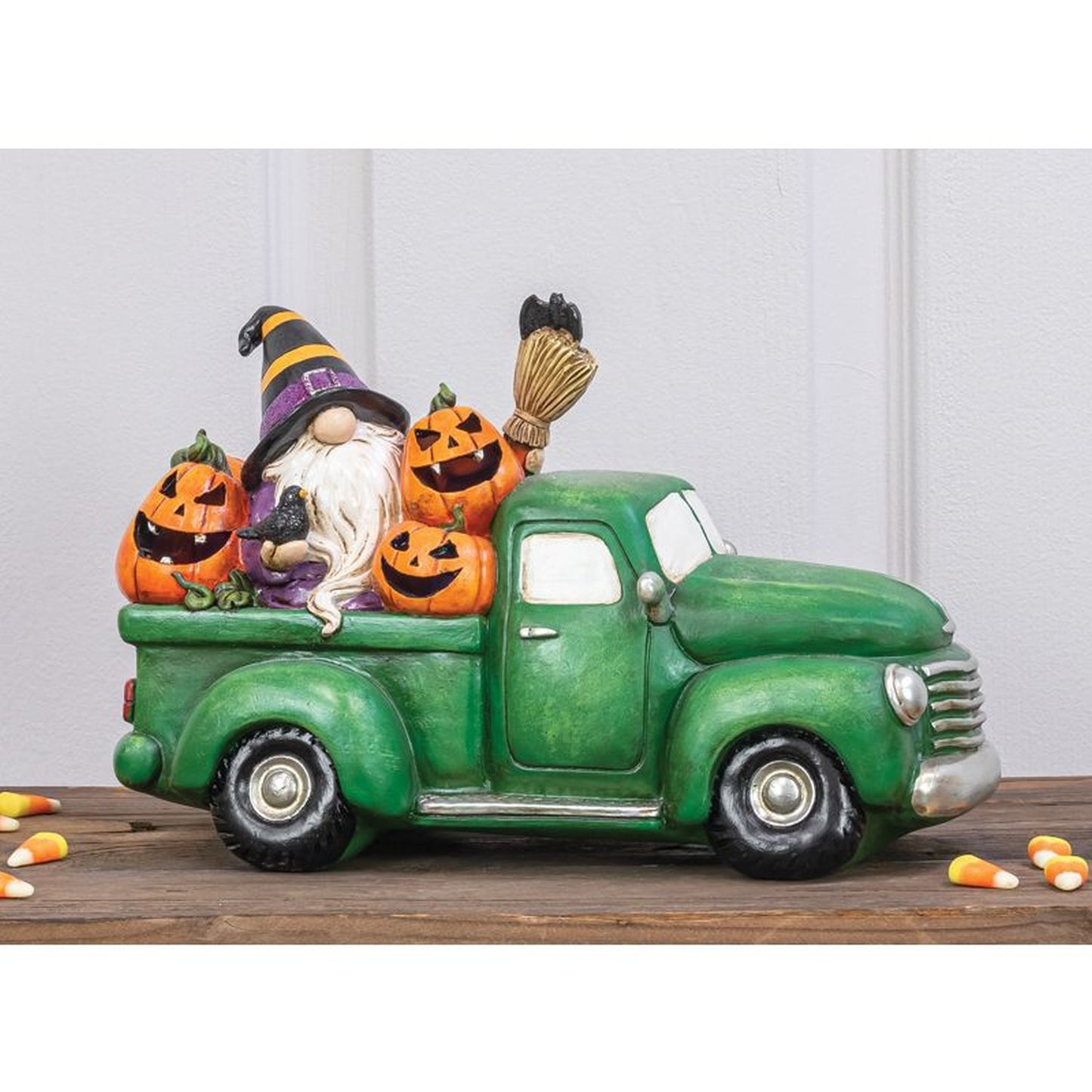 Hanna's Handiworks Halloween Gnome Truck With Lights