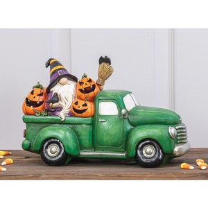 HannaÃ¢â‚¬â„¢s Handiworks Halloween Gnome Truck With Lights