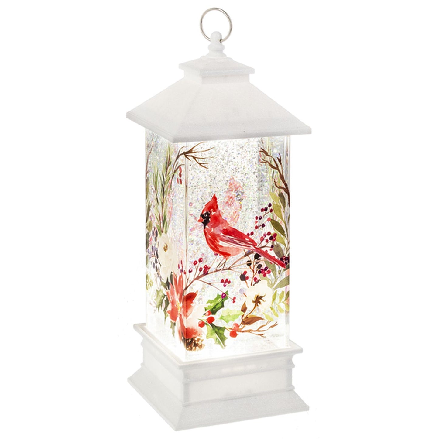 Ganz Led Light Up Shimmer Cardinal Lantern