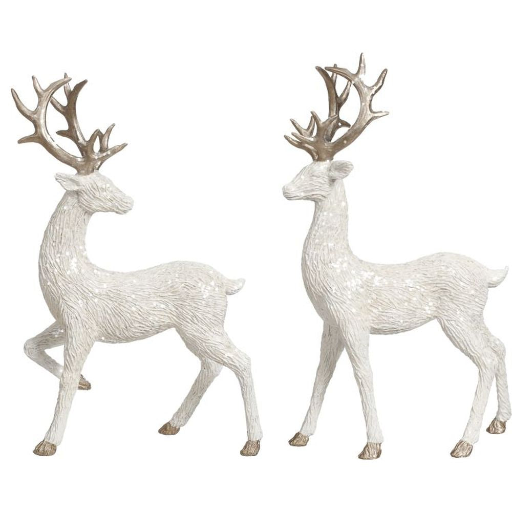 Mark Roberts Christmas 2023 Elegant Sparkling Deer 18'', Assortment of 2