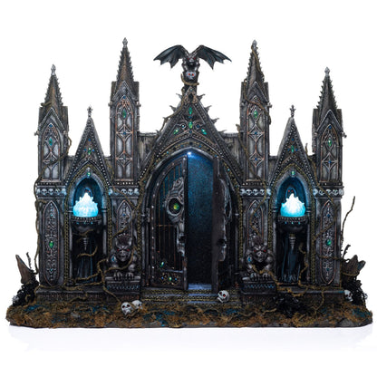 Katherine's Collection 2023 Seers and Takers 21" Gates of Reckoning, Black Resin