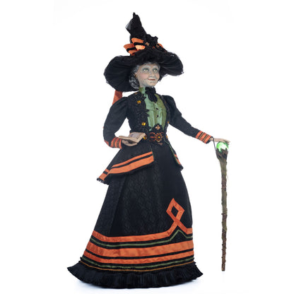 Katherine's Collection 42 Inch Hilda Blackroot Doll 32-Inch, Orange/Black Witch