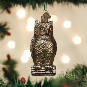Old World Christmas Vintage Wise Old Owl Ornament