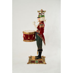 Katherine's Collection 2022 Twelve Days Nutcracker Drummer Drumming Figurine 48"