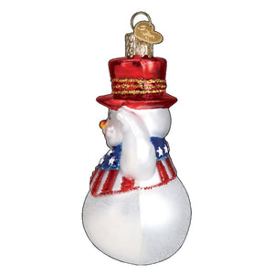 Old World Christmas Patriotic Snowman Ornament