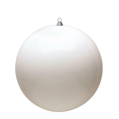 Vickerman 2.4" White Shiny UV Treated Ball Ornament, 24 per Bag