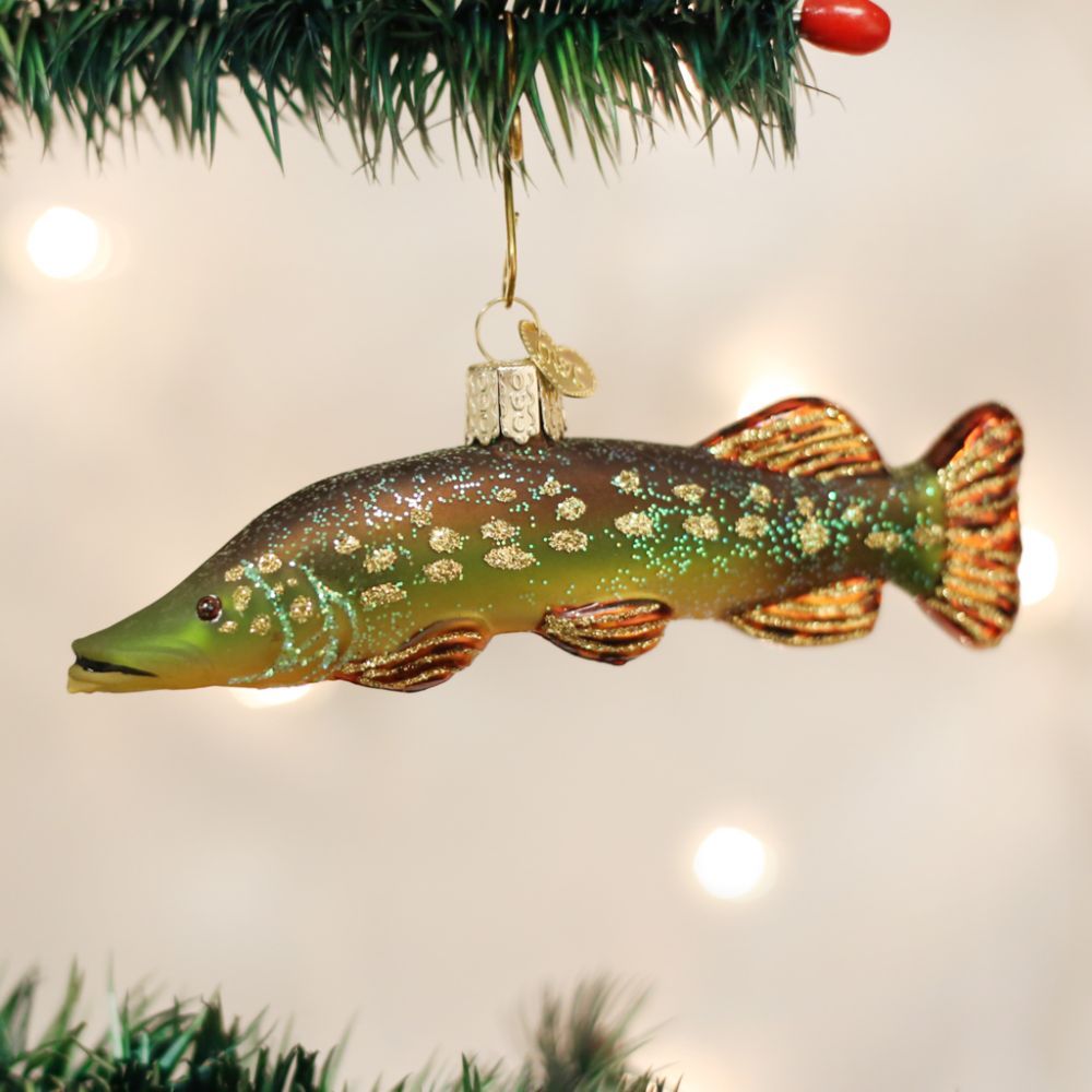 Old World Christmas Pike Fish Ornament