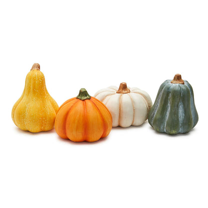 Pumpkin in Wooden Crate 64-Pieces in 2 Styles: Larger Pumpkins & Small Pumpkins