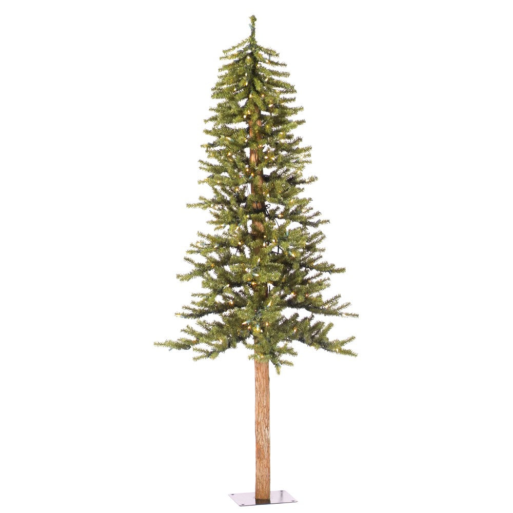 Vickerman 6' x 33" Natural Alpine Christmas Tree, Warm White LED Lights