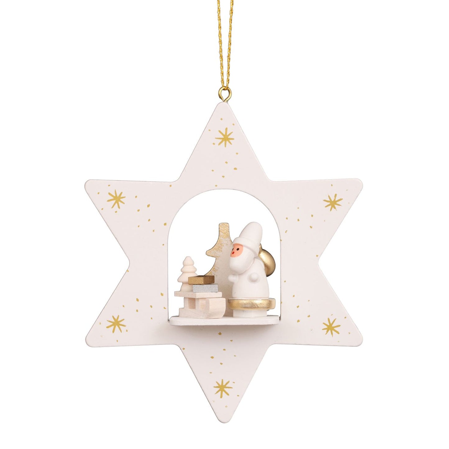 Alexander Taron Christian Ulbricht Ornament - White Star Santa