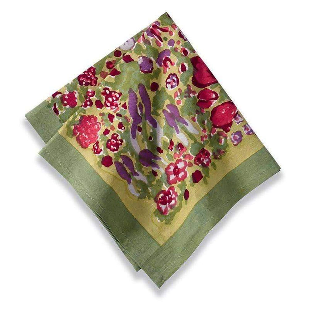 Couleur Nature Jardin Red/Green Napkins 19X19 - Set Of 6
