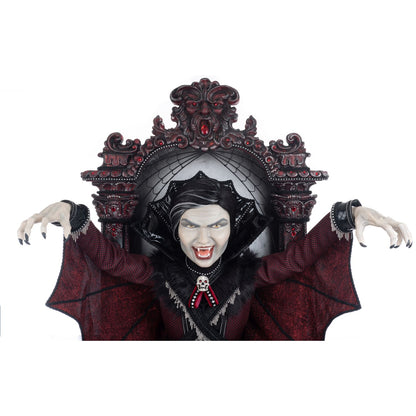 Katherine's Collection 34" Count Blade Vonbitten In Window Wall Piece, Red/Black