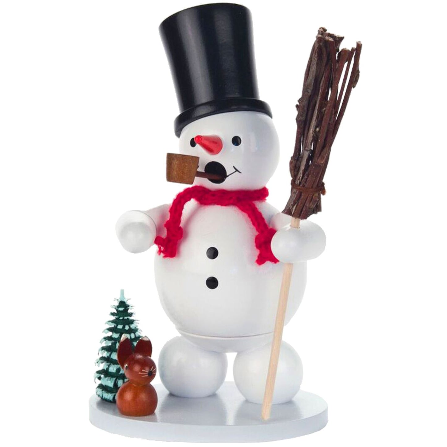 Alexander Taron Dregeno Incense Burner - Snowman With A Tiny Bunny