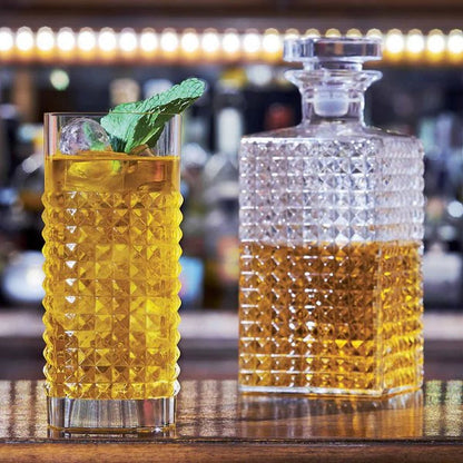 Luigi Bormioli Mixology 25.25 Oz Elixir Spirits Decanter-Airtight Glass Stopper