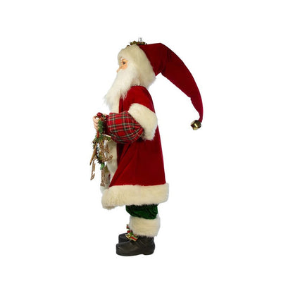 Kurt Adler 36" Kringles Santa with Believe Garland