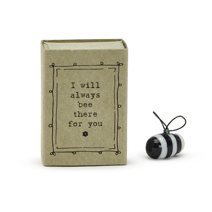 Two's Company Bee 28-Pieces Assorment Matchbox Bee In Gift Box with 4 Sayings