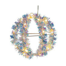 Load image into Gallery viewer, Kurt Adler 6-Inch Warm White Led Tinsel Foldable Sphere