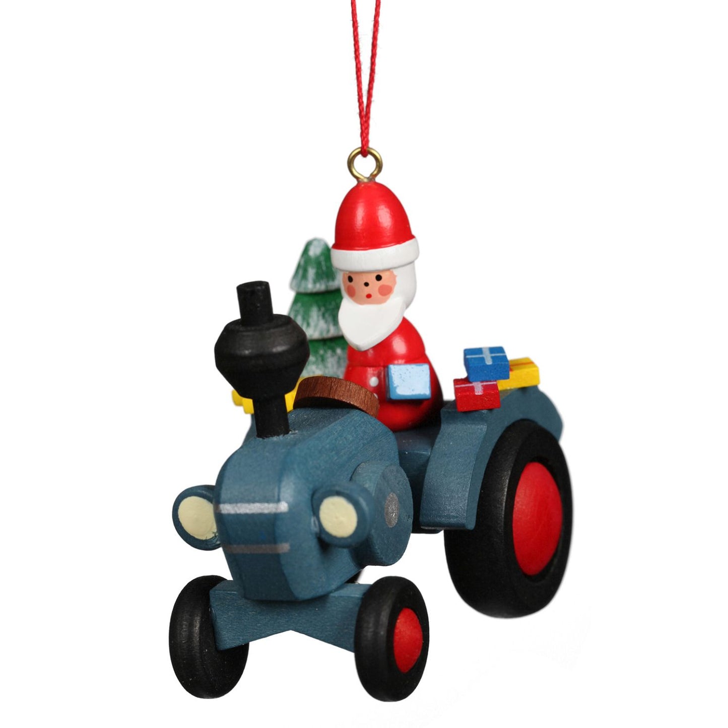 Alexander Taron Christian Ulbricht Ornament - Tractor with Santa