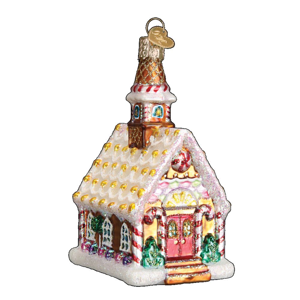 Old World Christmas Gingerbread Church Ornament