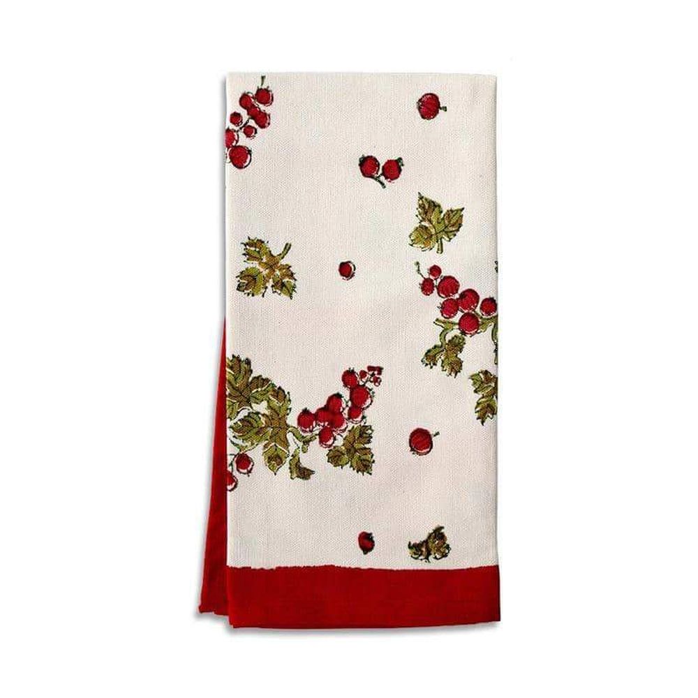 Couleur Nature Gooseberry Red/Green Tea Towels 20X30 - Set Of 3