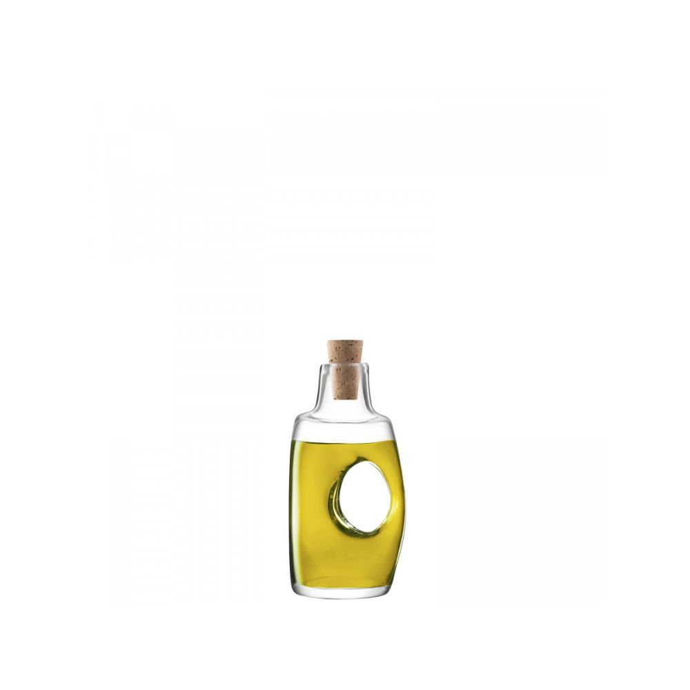 LSA International Void Oil/Vinegar Bottle & Cork Stopper, 120 ml, Clear