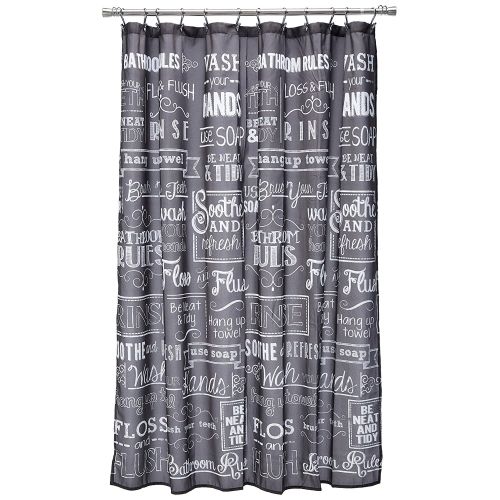 Avanti Linens Chalk It Up Shower Curtain