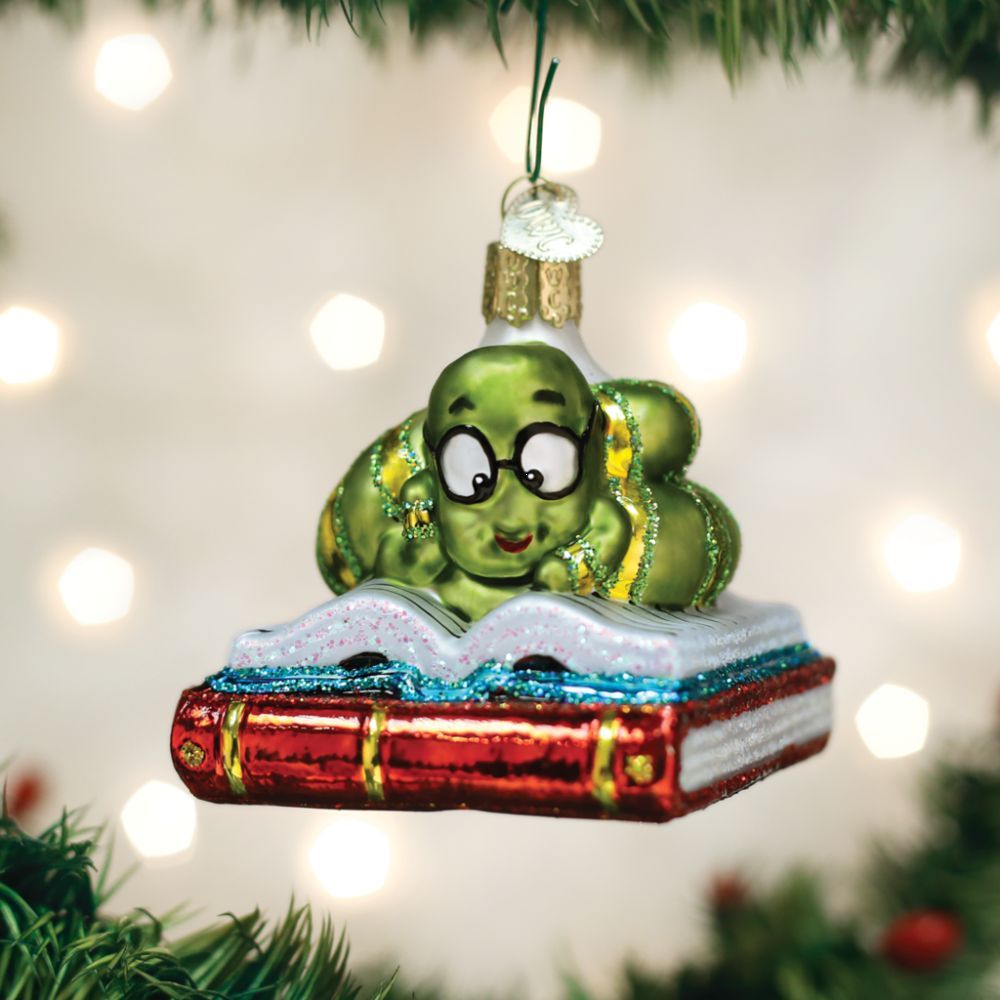 Old World Christmas Bookworm Ornament